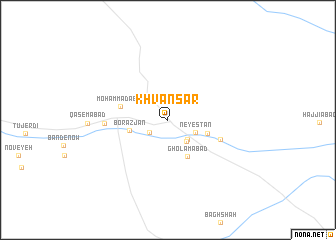 map of Khvānsār