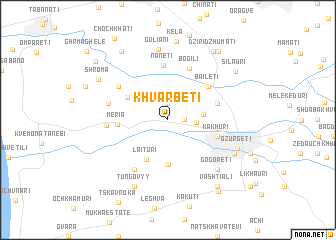 map of Khvarbeti