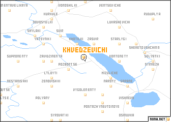 map of Khvedzevichi