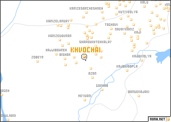 map of Khvochā\