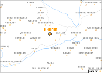 map of Khvoʼīn