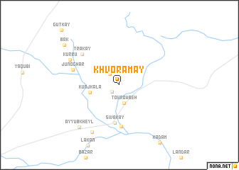 map of Khvoramay