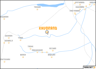 map of Khvorand