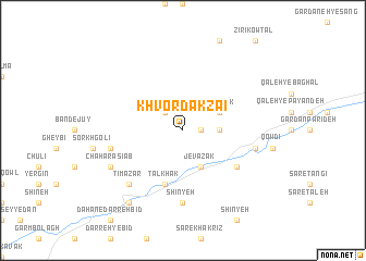 map of Khvordakza‘ī