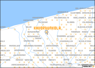 map of Khvordūn Kolā