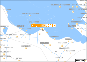 map of Khvor Khvoreh