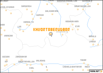 map of Khvortāb-e Rūdbār