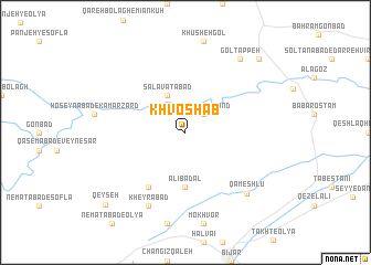 map of Khvoshāb