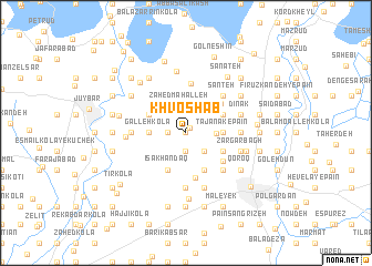 map of Khvoshāb