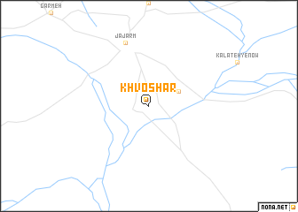 map of Khvoshār