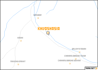 map of Khvosh Āsīā