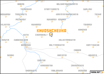 map of Khvoshchëvka