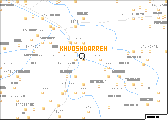 map of Khvosh Darreh