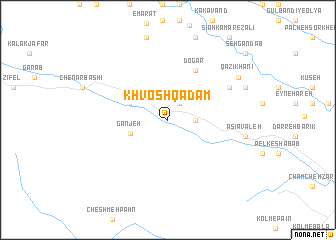 map of Khvosh Qadam