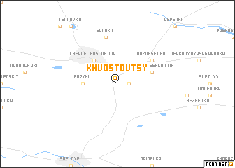 map of Khvostovtsy