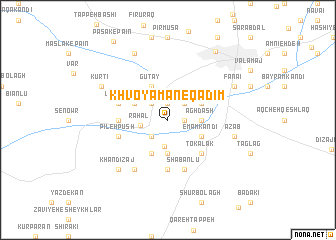 map of Khvoyaman-e Qadīm