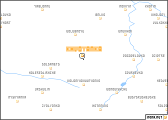 map of Khvoyanka