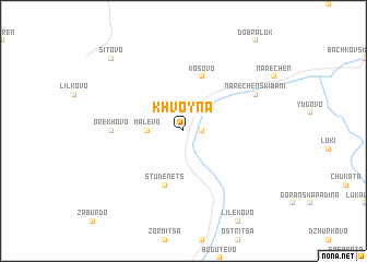 map of Khvoyna