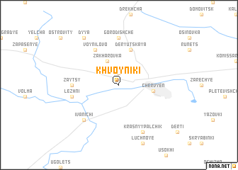 map of Khvoyniki