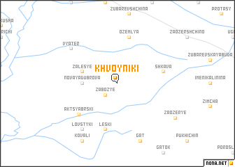 map of Khvoyniki