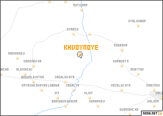 map of Khvoynoye