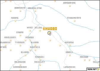 map of Khwabo