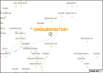 map of Khwājah Kowṯ Gay