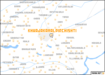 map of Khwāja Kamāl Pīr Chishti