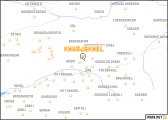 map of Khwāja Khel