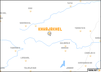 map of Khwāja Khel