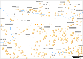 map of Khwajal Khel