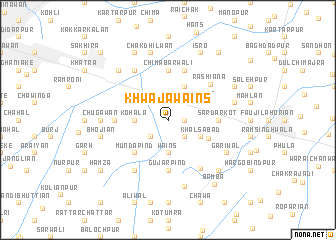 map of Khwāja Wains