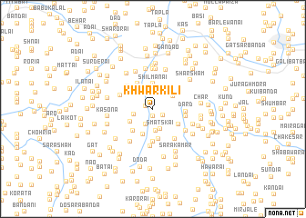 map of Khwār Kili