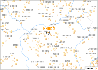 map of Khwār