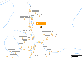 map of Khwar
