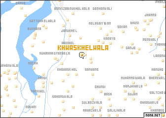 map of Khwās Khelwāla