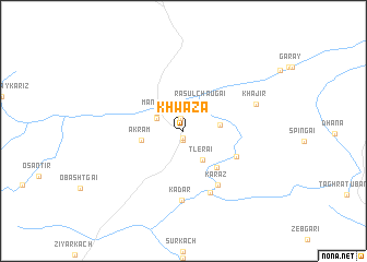 map of Khwaza