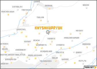 map of Khyshkupryuk