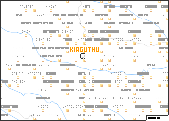 map of Kiaguthu