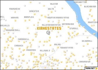 map of Kiah Estates