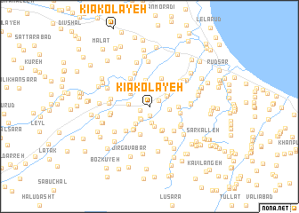 map of Kīā Kolāyeh