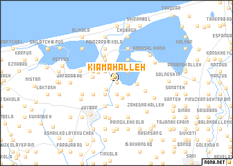 map of Kīā Maḩalleh