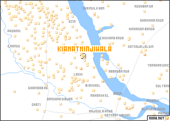 map of Kiāmat Minjīwāla