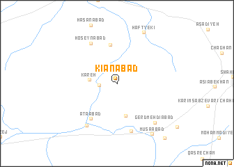 map of Kīānābād