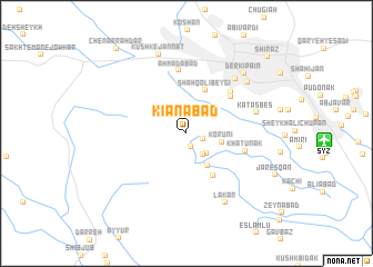 map of Kīānābād