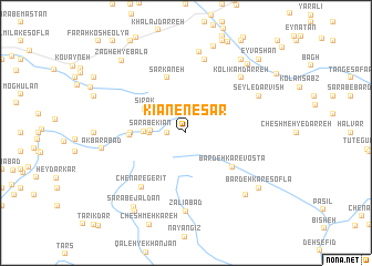 map of Kīān-e Nesār