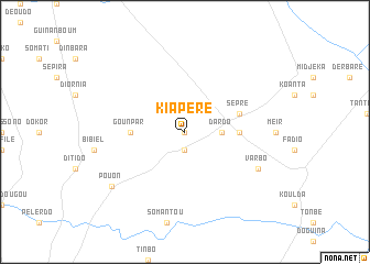 map of Kiapère