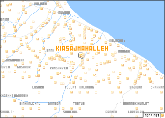 map of Kīāsaj Maḩalleh