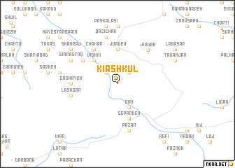 map of Kīāshkūl