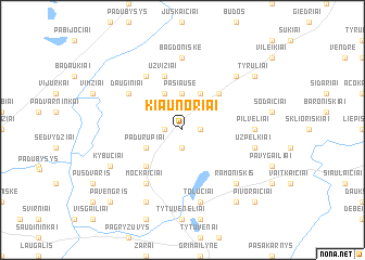 map of Kiaunoriai